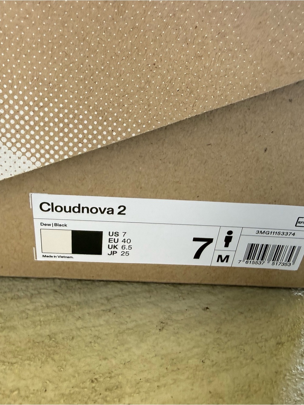 On Cloudnova 2 Dew & Black Sneakers with Coral Accents - Picture 10 of 14